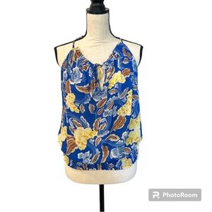 Rose + Olive size L 100% polyester sleeveless blouse